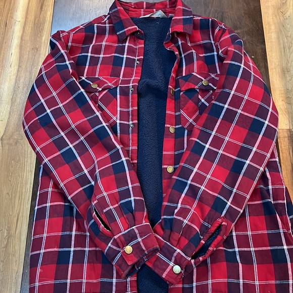 Mountain warehouse fleece lined flannel shirt/jacket - Picture 2 of 3